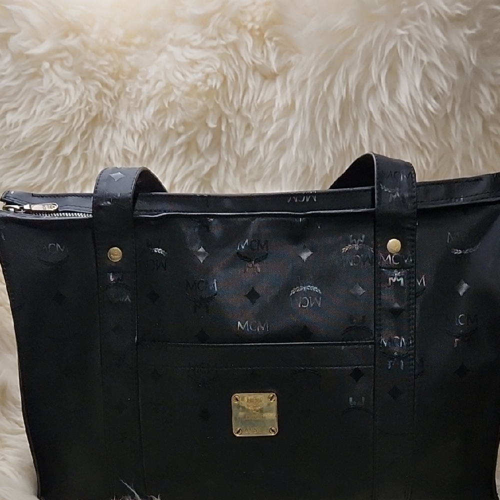 MCM Black and Gold Tote Bag